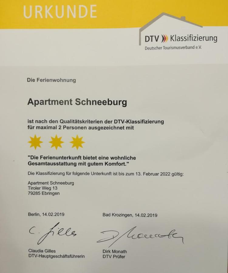 Apartment Schneeburg Ebringen Exterior photo